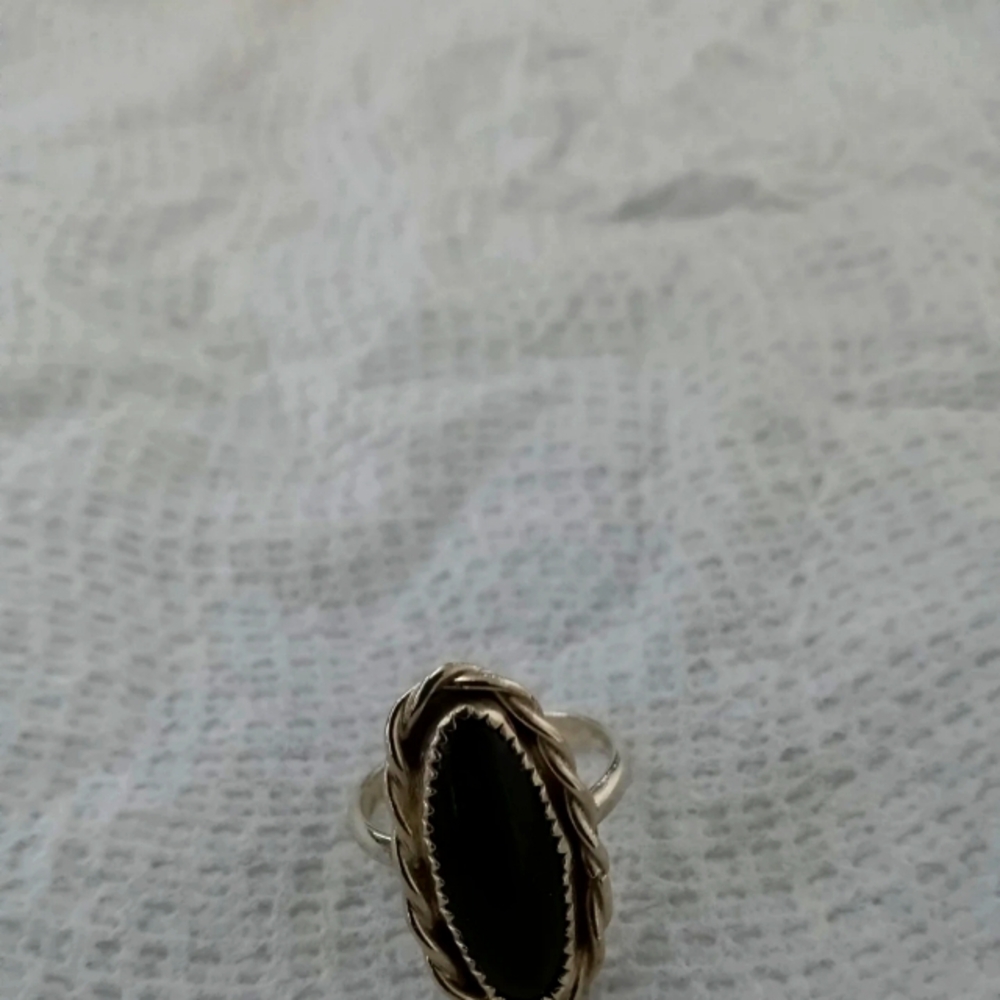 Vintage Olive Green Oval